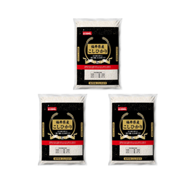 〔米匠庵〕福井県産こしひかり2kg×3