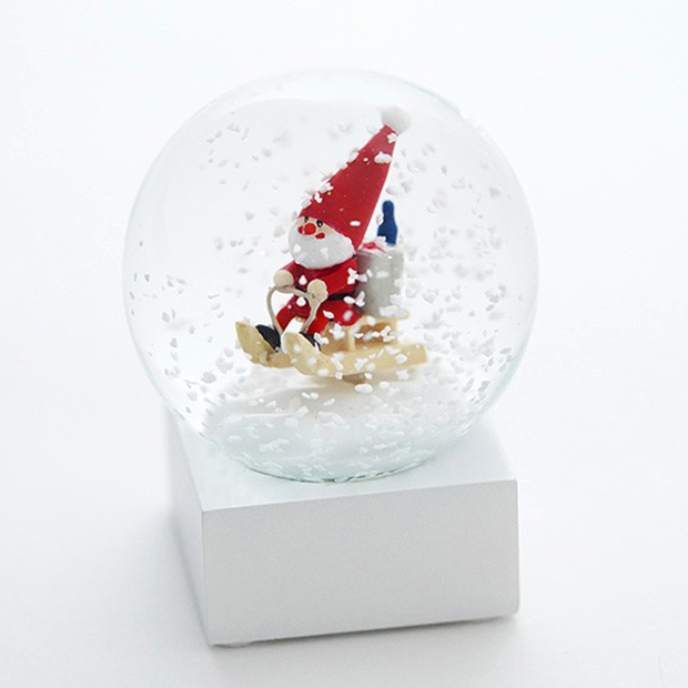 〔ノルディカ〕スノードーム S そりに乗ったサンタ