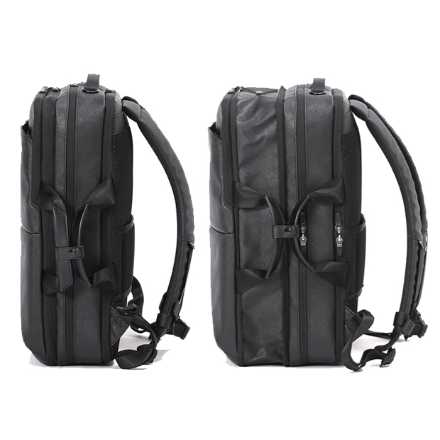 〔BERMAS〕DULITE FLEX 3wayリュックEX6cm サフィアーノブラック(メーカー希望小売価格:税込28,600円)