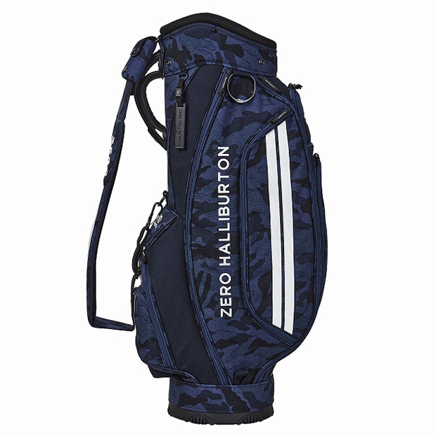 〔ゼロハリバートン〕キャディーバッグ ネイビーカモ 82376-13