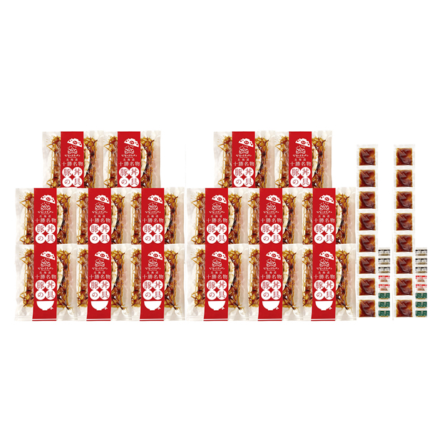 〔オリエンタルフーズ×なないろキッチン〕北海道産豚丼 16食セット(3種の香辛料付き)