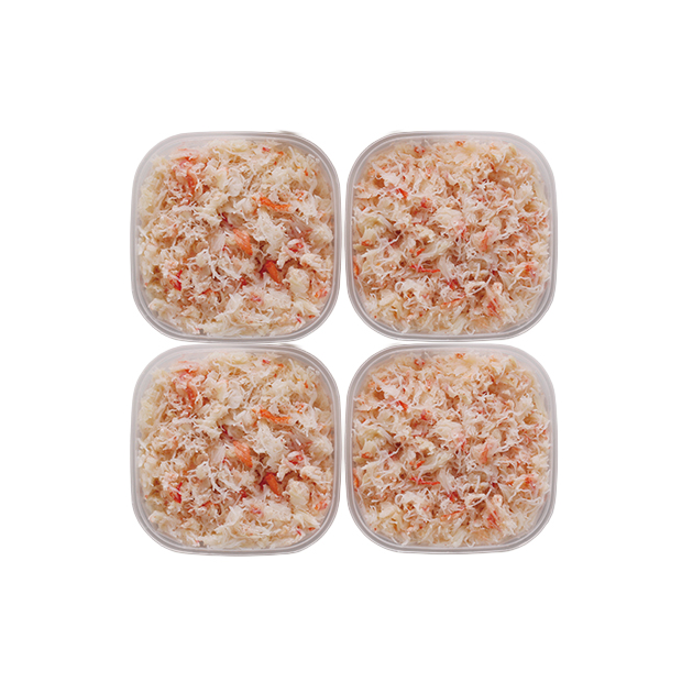 〔カネコメ田中水産〕おおずわいがにほぐし身 4個セット