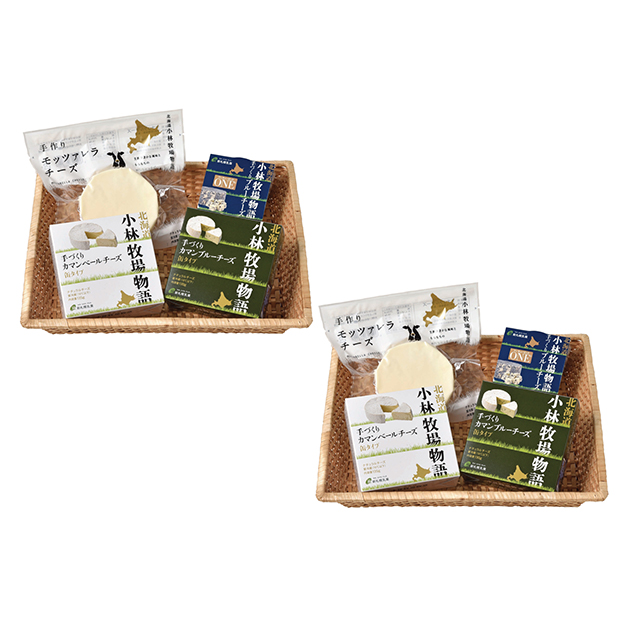 〔新札幌乳業〕北海道小林牧場物語手作りチーズ 4種8個セット