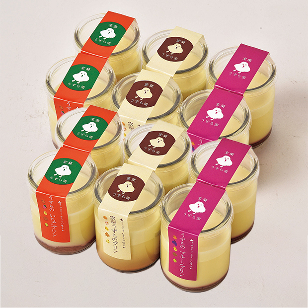 〔室蘭うずら園〕うずらのプリン 3種12個セット