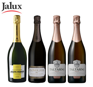 〔JALUX〕シャンパーニュ入り 本格スパークリングワイン4本セット