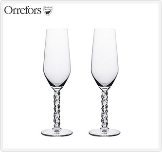 〔オレフォス〕CARAT シャンパングラス2P