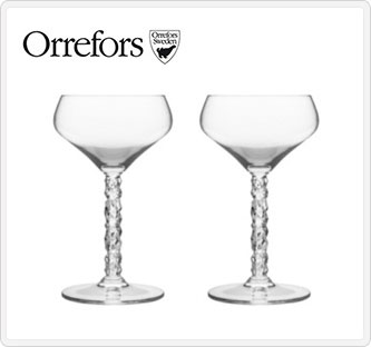 〔オレフォス〕CARAT シャンパンクープグラス 2P