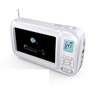 大画面ポータブルTV&ラジオ
