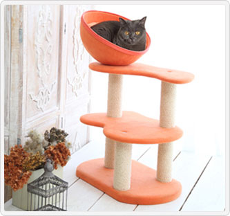 〔THITHIPET〕日本製手作りキャットタワー ツムギ