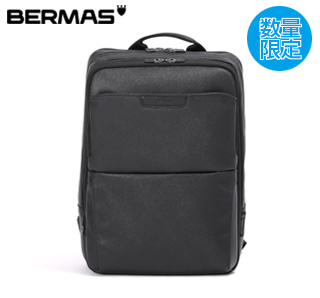 〔BERMAS〕DULITE FLEX 2層リュックEX5cm サフィアーノブラック(メーカー希望小売価格:税込26,400円)