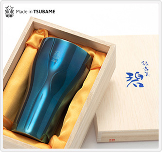 〔Made in TSUBAME〕碧 銀古美 ステンレスW構造タンブラー