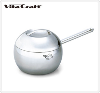 〔ビタクラフト〕アップル片手鍋16cm