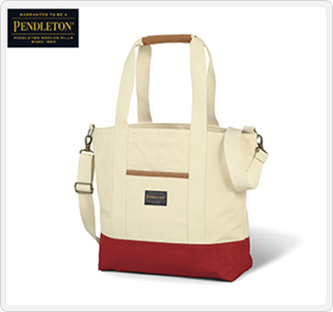 〔ペンドルトン〕2WAYキャンバストート レッド