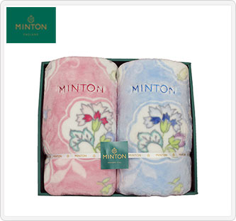 〔ミントン〕ポリエステルニューマイヤー毛布 2枚セット