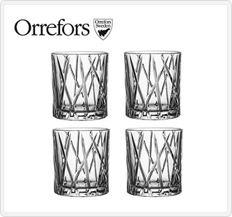 〔オレフォス〕CITY オールドファッショングラス 4Pセット
