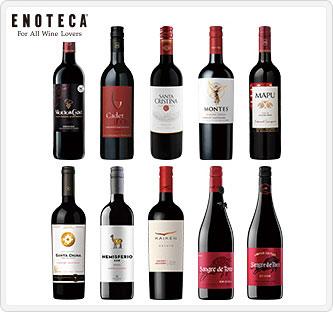 〔エノテカ〕 毎日飲みたい赤ワイン10本セット