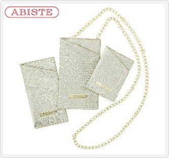〔ABISTE〕スマホショルダーになる 大人マルチケース3点セット