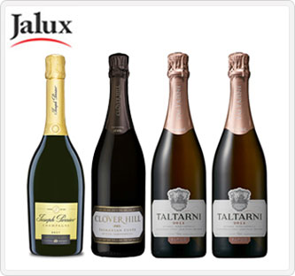 〔JALUX〕シャンパーニュ入り 本格スパークリングワイン4本セット