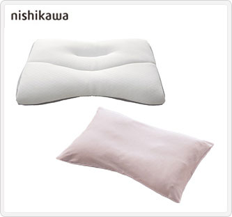 〔西川〕医師がすすめる健康枕 もっと肩楽寝(低め)+専用ピロケース