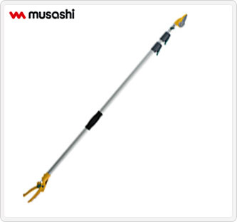 〔ムサシ〕ポールスリム3段式 アンビル刃