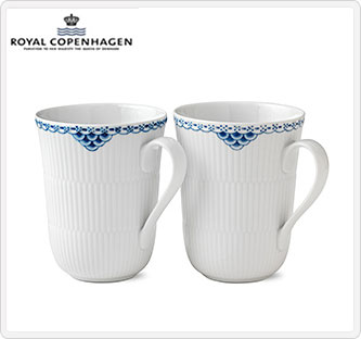 〔ロイヤル コペンハーゲン〕プリンセス マグ ペア 350ml