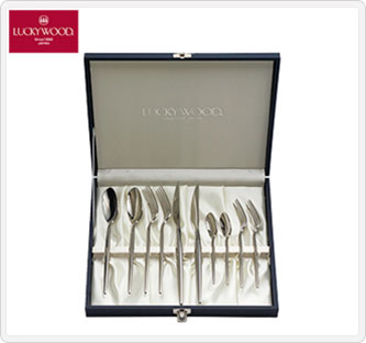 〔ラッキーウッド〕ミルトア10pcペアディナーセット