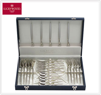 〔ラッキーウッド〕ミルトア25pcディナーセット