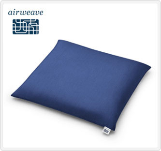 〔エアウィーヴ〕エアウィーヴ 座布団 ネイビー