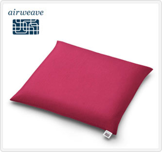 〔エアウィーヴ〕エアウィーヴ 座布団 ワインレッド