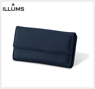〔イルムス〕長財布 ネイビー