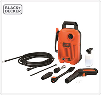 〔BLACK+DECKER〕スリム高圧洗浄機