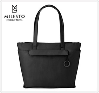 〔ミレスト〕Punto & Línea トートバッグ ブラック