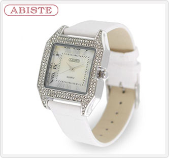 JALとっておきの逸品｜〔ABISTE〕 ホワイトベルトクリスタル時計