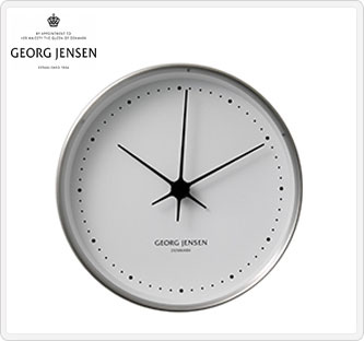 〔ジョージ ジェンセン〕KOPPELコッペル クロック(Φ22cm)スティール