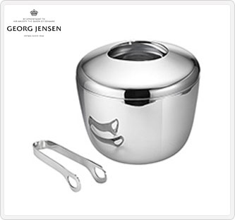 〔ジョージ ジェンセン〕スカイ アイスバケット&トングセット