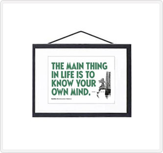 〔ムーミン〕レタープレス・フレームA5セット スナフキン