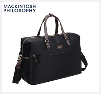 〔マッキントッシュ・フィロソフィー〕ボストンバッグ 小ブラック 68096-01