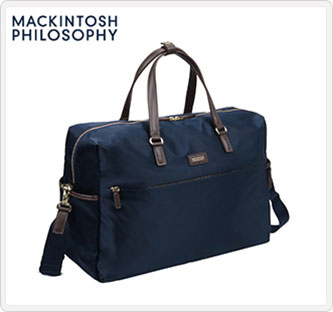 〔マッキントッシュ・フィロソフィー〕ボストンバッグ 小ネイビー 68096-03