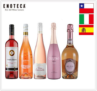 〔エノテカ〕春にお勧め!華やかロゼワイン5本セット