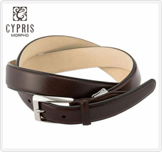 〔キプリス〕メンズベルト ダークブラウン(父の日用)