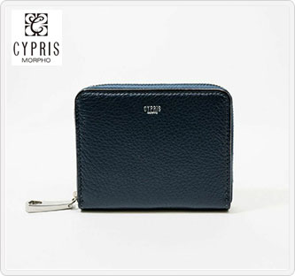 〔キプリス〕コンパクトウォレット ネイビー