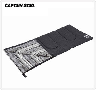 〔キャプテンスタッグ〕ブラックラベル クッションシュラフ