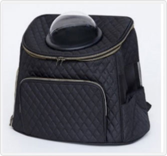 〔ペットアドバンス〕キャリーバッグ マットブラック