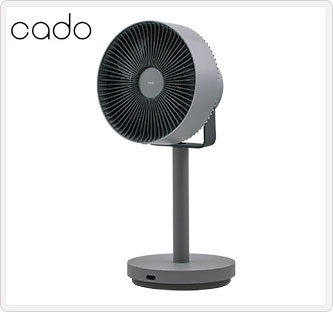 〔cado〕除菌サーキュレーター扇風機STREAM1800F クールグレー