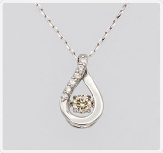 Pt ダイヤ プチネックレス(514250)