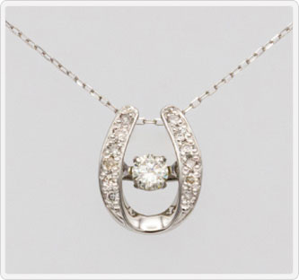 Pt ダイヤ プチネックレス(514242)