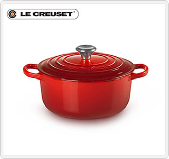 〔ル・クルーゼ〕シグニチャーココット・ロンド 20cm レッド