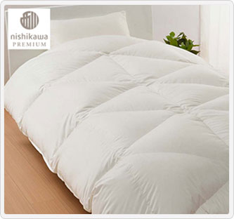 〔西川プレミアム〕羽毛掛けふとん ポーランドホワイトグース ホワイト