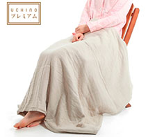 〔ウチノ〕マシュマロガーゼ スロー100×140cm ベージュ