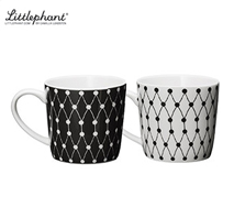 〔リトルファント〕NETマグカップペアセット（ブラック＆ホワイト）